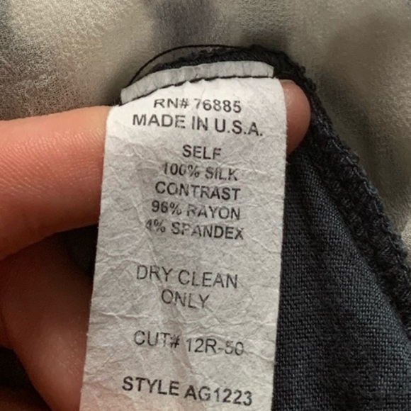 Anthropologie 100% Silk Tie Dye Airy Blouse - Picture 10 of 11